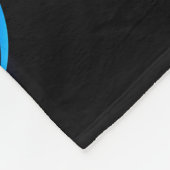 Glowing infinity with blue rose fleecedecke (Ecke)