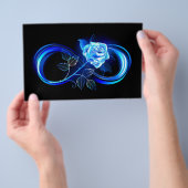 Glowing infinity with blue rose flyer (Handgriff)