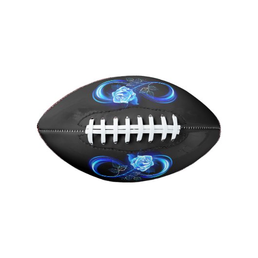 Glowing infinity with blue rose football (Vorderseite)