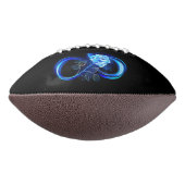Glowing infinity with blue rose football (Gedreht 90)