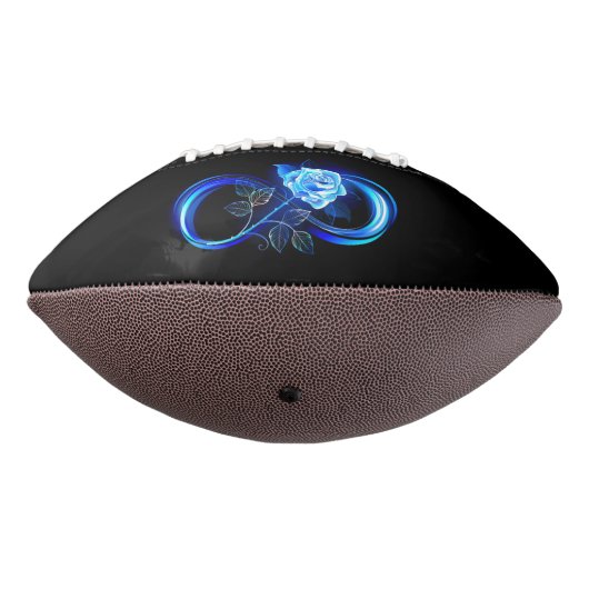 Glowing infinity with blue rose football (Gedreht 270)