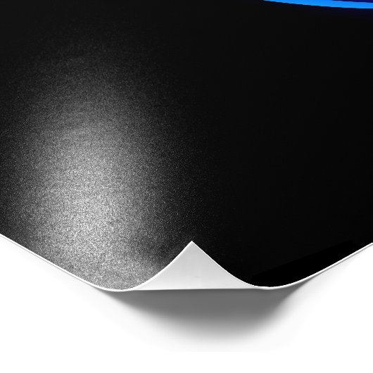 Glowing infinity with blue rose fotodruck (Ecke)