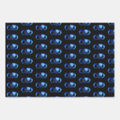 Glowing infinity with blue rose geschenkpapier set (Vorderseite 3)