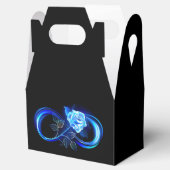 Glowing infinity with blue rose geschenkschachtel (Geöffnet)