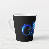 Glowing infinity with blue rose milchtasse (Linke Ecke)