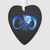 Glowing infinity with blue rose ornament (Vorderseite)