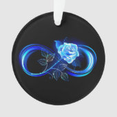 Glowing infinity with blue rose ornament (Vorderseite)