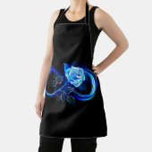 Glowing infinity with blue rose schürze (InSitu)