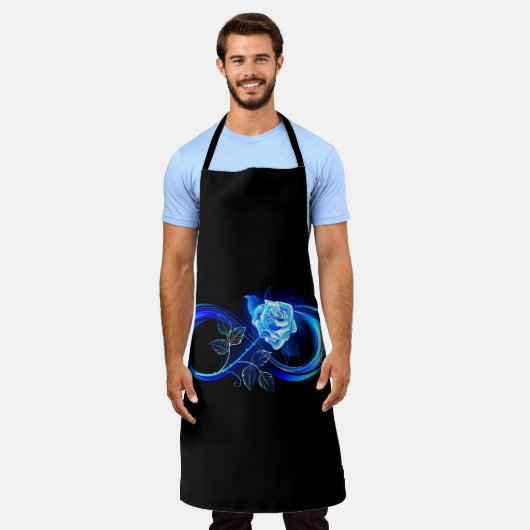 Glowing infinity with blue rose schürze (Getragen)