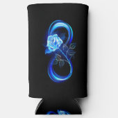 Glowing infinity with blue rose selters dosenkühler (Vorderseite)