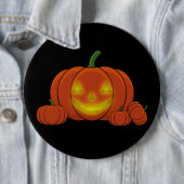 Glowing Jack-o'-Lantern Pumpkin Button (Beispiel)