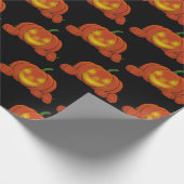 Glowing Jack-o'-Lantern Pumpkin Geschenkpapier (Ecke)