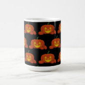 Glowing Jack-o'-Lantern Pumpkin Kaffeetasse (Mittel)