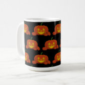 Glowing Jack-o'-Lantern Pumpkin Kaffeetasse (Vorderseite Links)