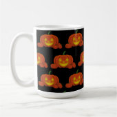 Glowing Jack-o'-Lantern Pumpkin Kaffeetasse (Links)