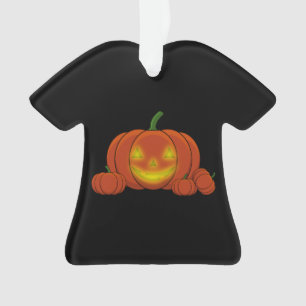 Glowing Jack-o'-Lantern Pumpkin Ornament