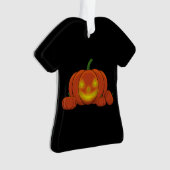Glowing Jack-o'-Lantern Pumpkin Ornament (Vorderseite)