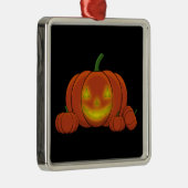Glowing Jack-o'-Lantern Pumpkin Ornament Aus Metall (Rechts)