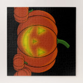 Glowing Jack-o'-Lantern Pumpkin Puzzle (Horizontal)