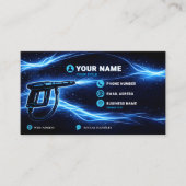 Glowing Liquid Residential Pressure Washing Visitenkarte (Vorderseite)