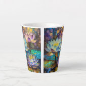 Glowing Lotus Flowers Trio Milchtasse (Vorderseite)