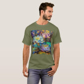 Glowing Lotus Flowers Trio T-Shirt (Vorne ganz)