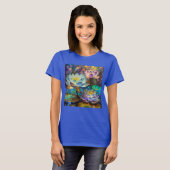 Glowing Lotus Flowers Trio T-Shirt (Vorne ganz)