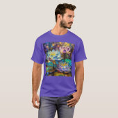 Glowing Lotus Flowers Trio T-Shirt (Vorne ganz)
