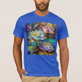 Glowing Lotus Flowers Trio T-Shirt