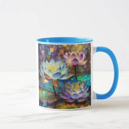 Glowing Lotus Flowers Trio Tasse (Rechts)