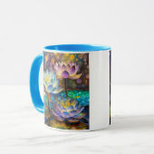 Glowing Lotus Flowers Trio Tasse (Vorderseite Links)