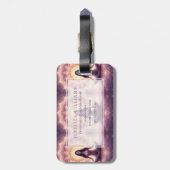 Glowing Mandala Meditation Woman Custom Name       Gepäckanhänger (Rückseite vertikal)