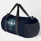Glowing Medical Heartbeat Pulse EMT Design Duffle Bag (Rechte Ecke)
