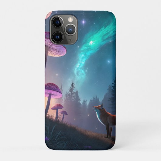 Glowing Mushroom Forest Fox Fantasy Art Case-Mate iPhone Hülle (Rückseite)