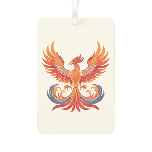 Glowing mythological Fantasy Phoenix Bird Autolufterfrischer (Rückseite)