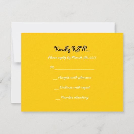 GLOWING NEON STARS Bat Mitzvah Reply Card GOLD RSVP Karte (Rückseite)