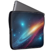 Glowing Outer Space Starry Sky Abstract Cosmos Laptopschutzhülle (Vorne Rechts)