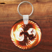 glowing phoenix schlüsselanhänger (Vorderseite)