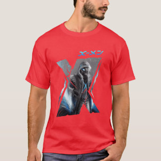 Glowing Power Anime-Held Freunde T-Shirt