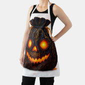 Glowing Pumpkin Face Apron | Halloween Kitchen Fun Schürze (InSitu)