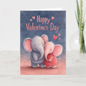 Glowing Smile Valentine Card Karte (Vorderseite)