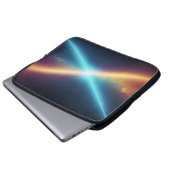 Glowing Space Cosmic Light Abstract Sci-Fi Laptopschutzhülle (Vorne Knopf)
