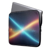 Glowing Space Cosmic Light Abstract Sci-Fi Laptopschutzhülle (Vorderseite Links)