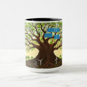 Glowing Tree of Life with Clean Power Now Tasse (Zentrum)