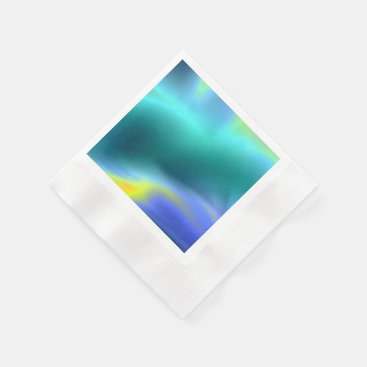 Glows Aqua Paper Napkin Serviette (Ecke)