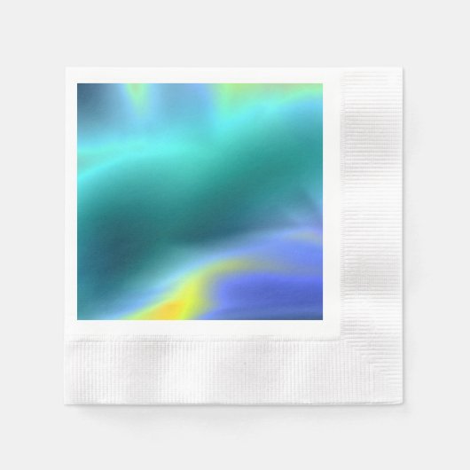 Glows Aqua Paper Napkin Serviette (Vorderseite)