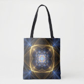 Glows Blue Fraktal Energy Tasche (Vorderseite)