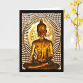 Glows Buddha Karte (Gelbe Blume)