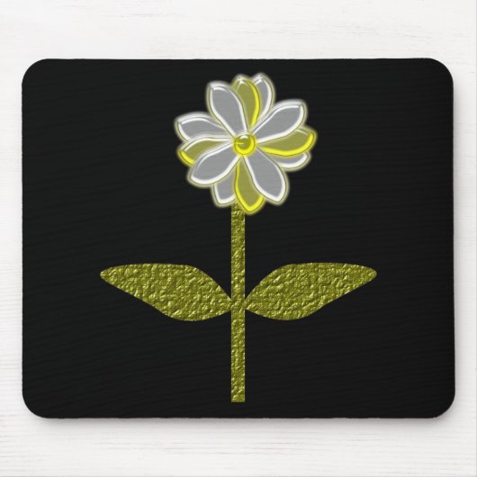 Glows Daisy Blume Mousepad (Vorne)