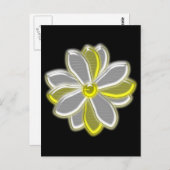 Glows Daisy Blume Postcard Postkarte (Vorne/Hinten)